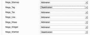 Magento Module deaktivieren